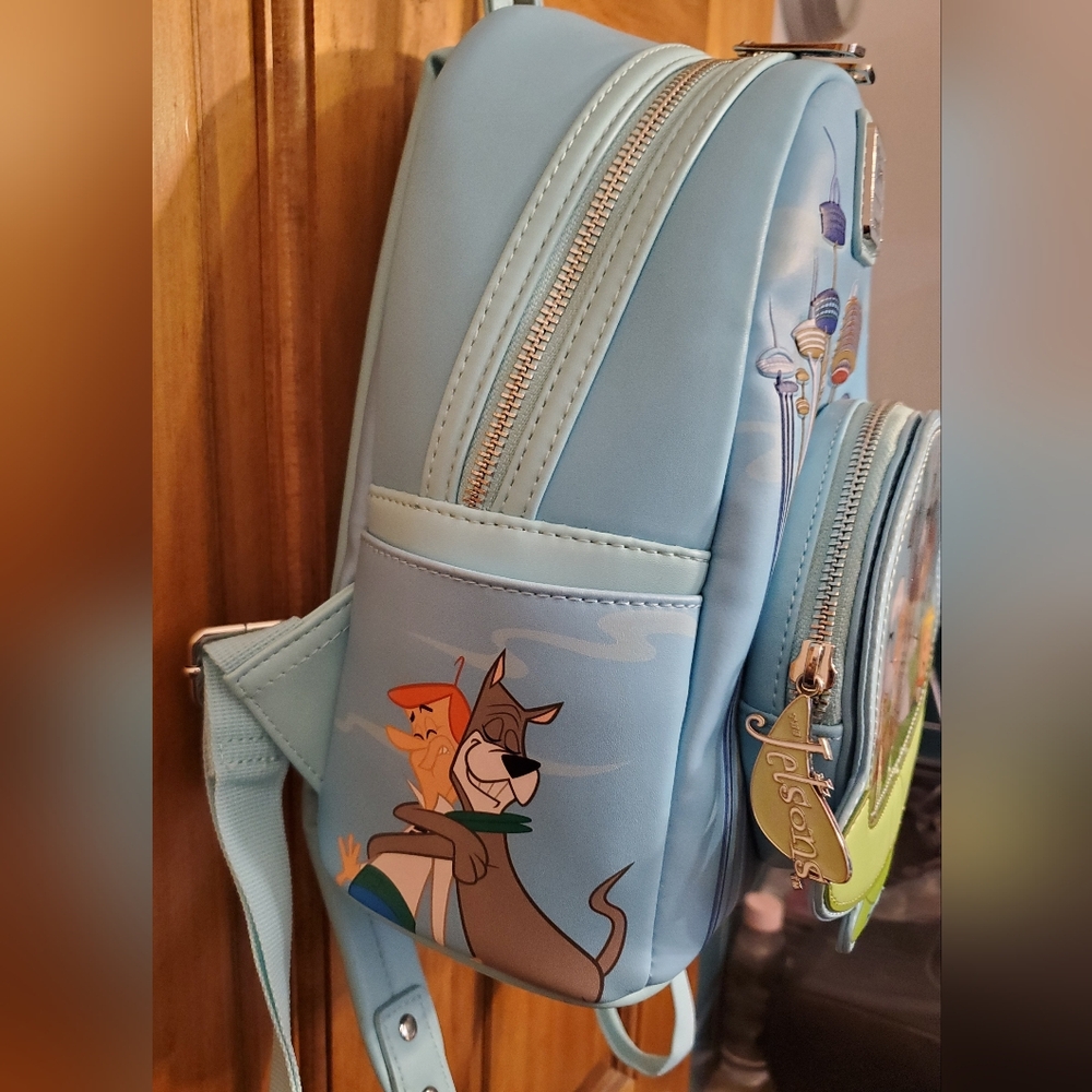 Jetsons Loungefly Sky Blue Mini Backpack UEC - Picture 10 of 17